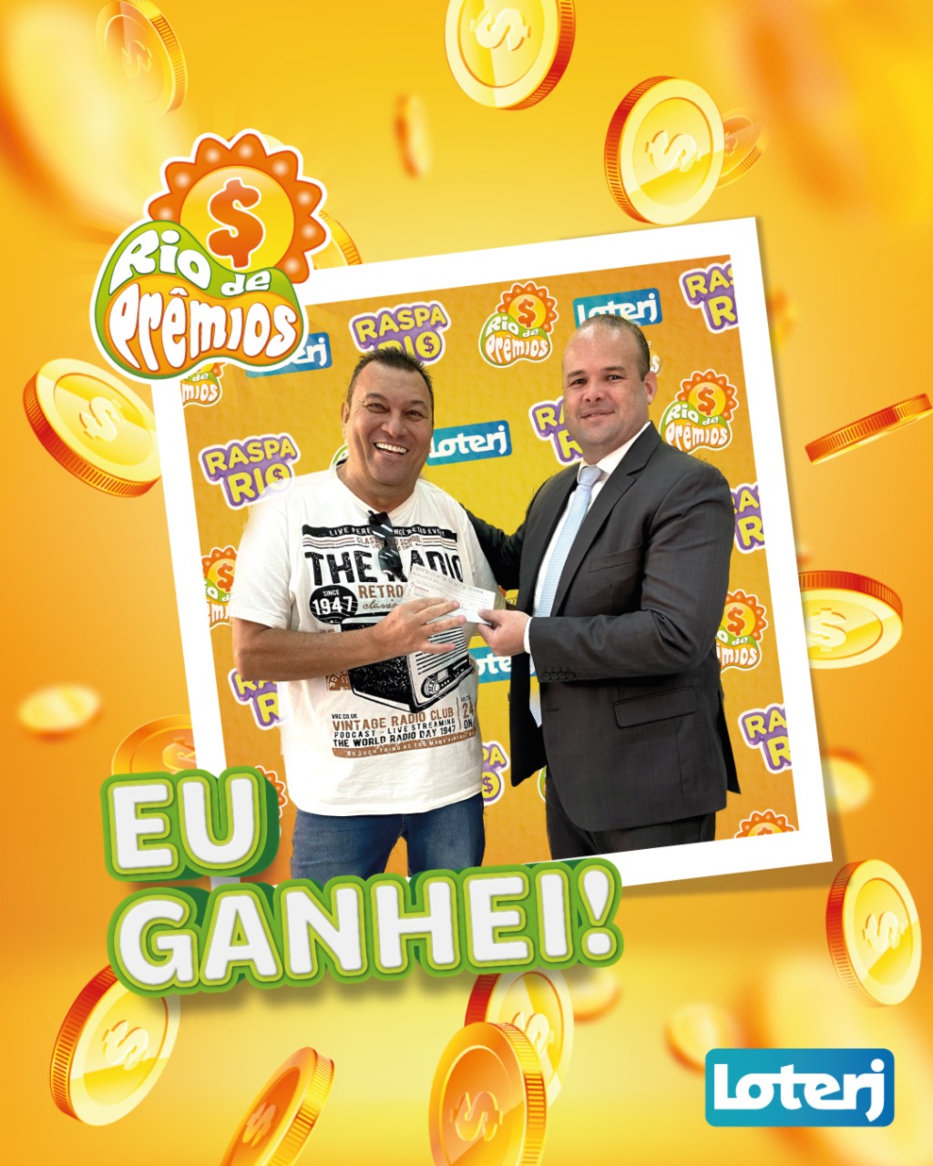 Paulo Rogério ganhou uma moto no Rio de Prêmios