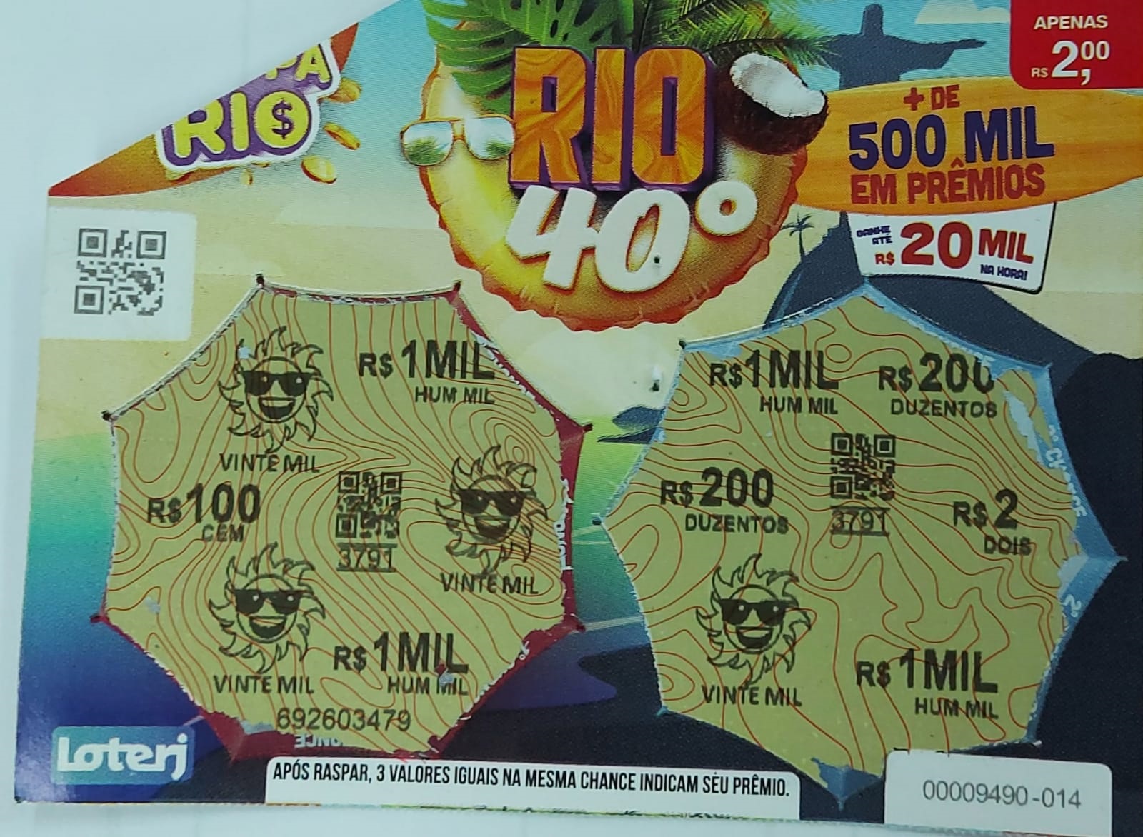 Raspa Rio paga R$ 20 mil em prêmio para morador de São Gonçalo