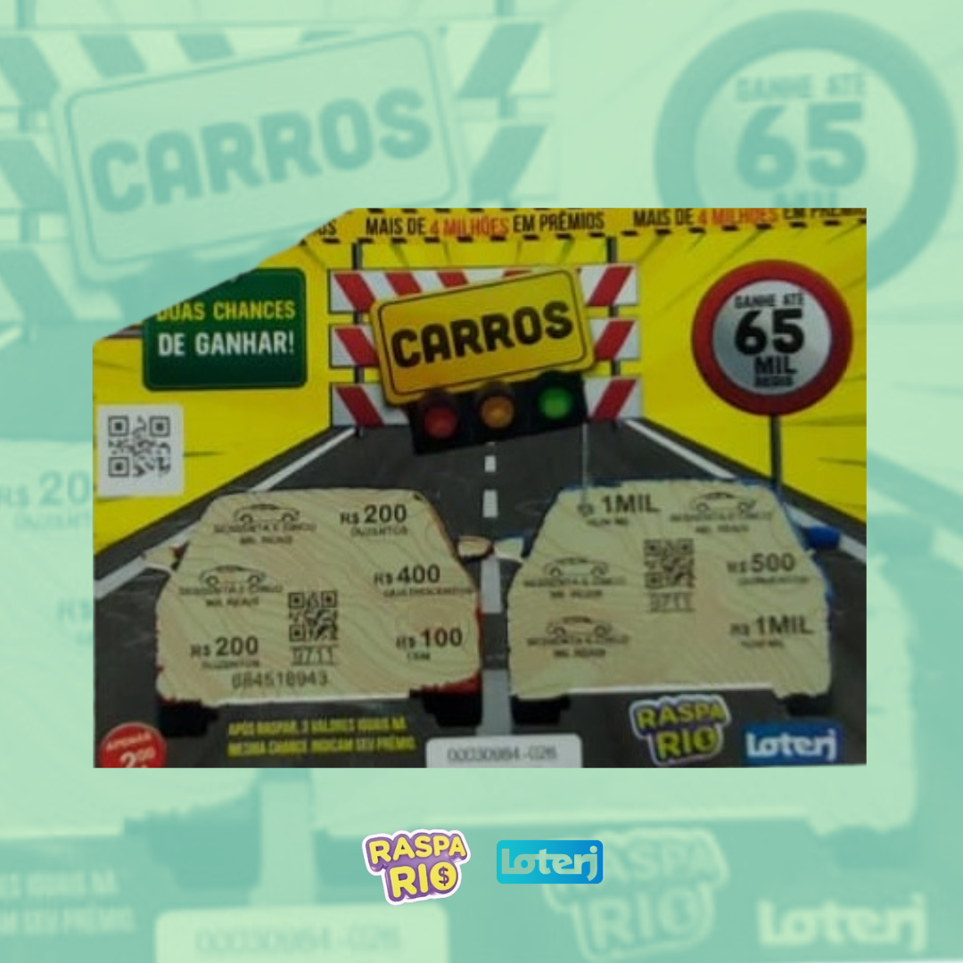 Raspa Rio Carros paga prêmio de R$ 65 mil