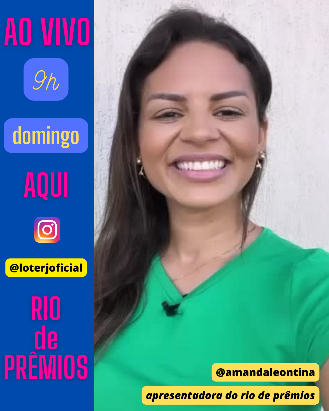 Instagram da Loterj transmite sorteios ao vivo