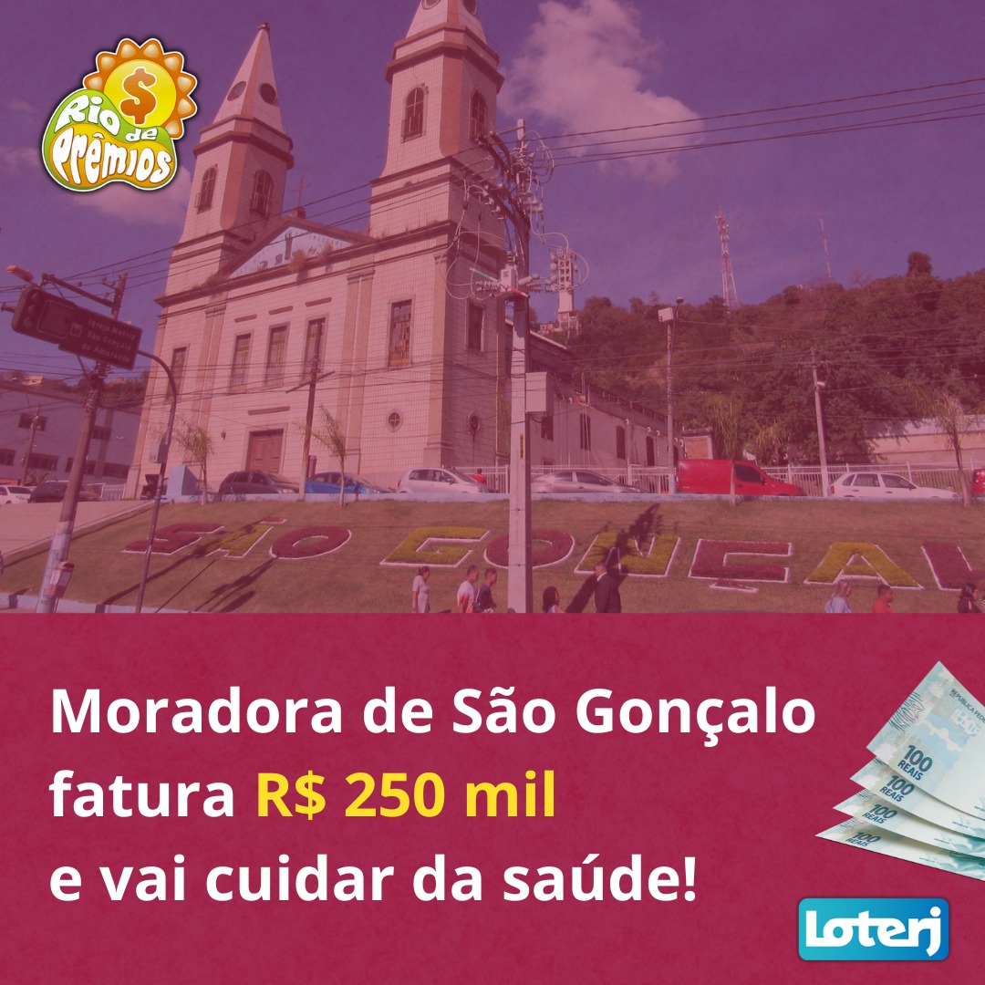 Moradora de São Gonçalo apostou pelo aplicativo e levou o prêmio principal