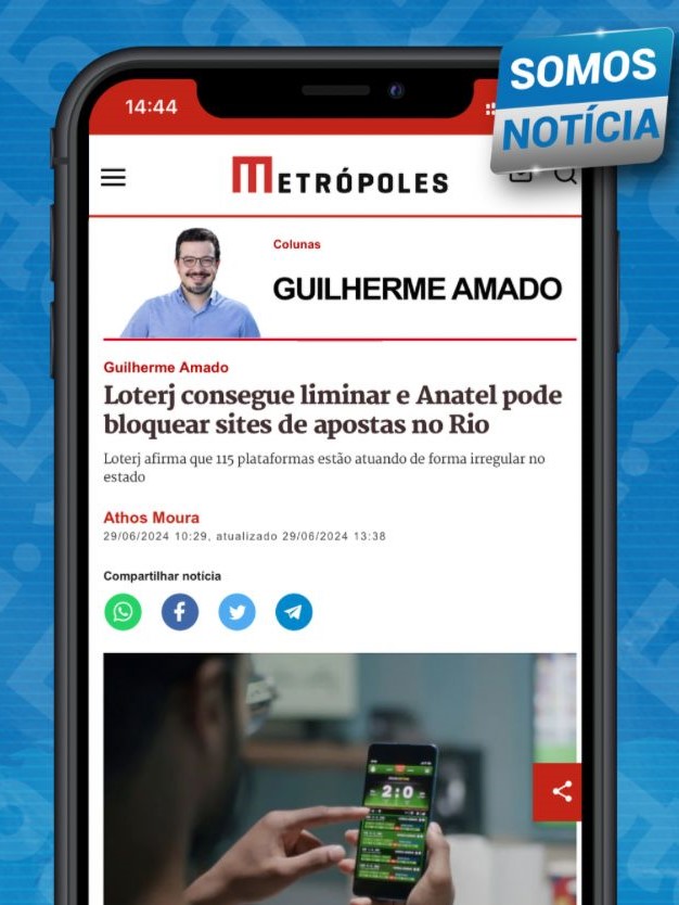 LOTERJ é destaque no portal Metrópoles